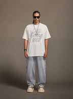 1807 Still Going Print Rhinestone Short Sleeve Tee