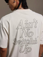 1807 Still Going Print Rhinestone Short Sleeve Tee