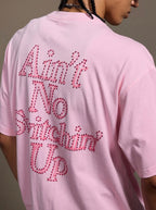 1807 Still Going Print Rhinestone Short Sleeve Tee