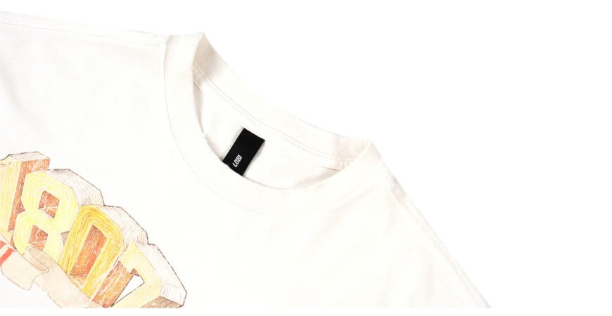 1807 Vintage Print Washed Distressed Short Sleeve Tee
