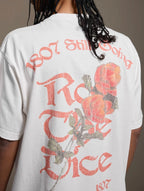 1807 Vintage Print Washed Distressed Short Sleeve Tee