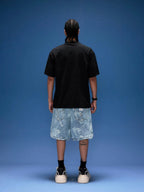 1807 I Love Graffiti Print Distressed Short Sleeve Tee