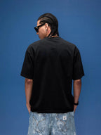 1807 I Love Graffiti Print Distressed Short Sleeve Tee