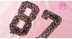 1807 Barbie Leopard Print Patch Long Sleeve Hockey Jersey