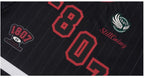1807 Print Patch V Neck Mesh Long Sleeve Hockey Jersey