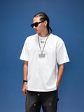 1807 Rose Logo Print Embroidered Short Sleeve Tee