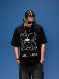 1807 Vintage Floral Chain Logo Print Short Sleeve Tee