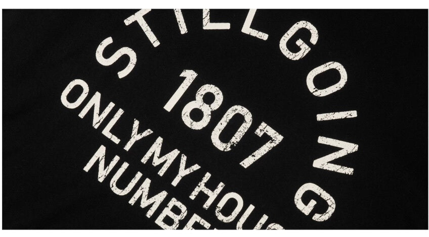 1807 Vintage Still Going Logo Print Short Sleeve Tee
