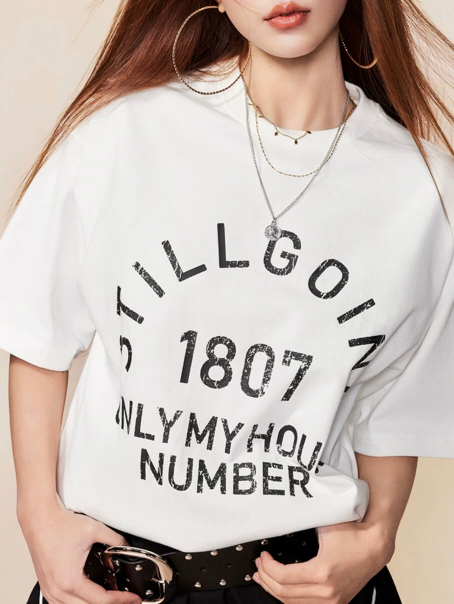 1807 Vintage Still Going Logo Print Short Sleeve Tee
