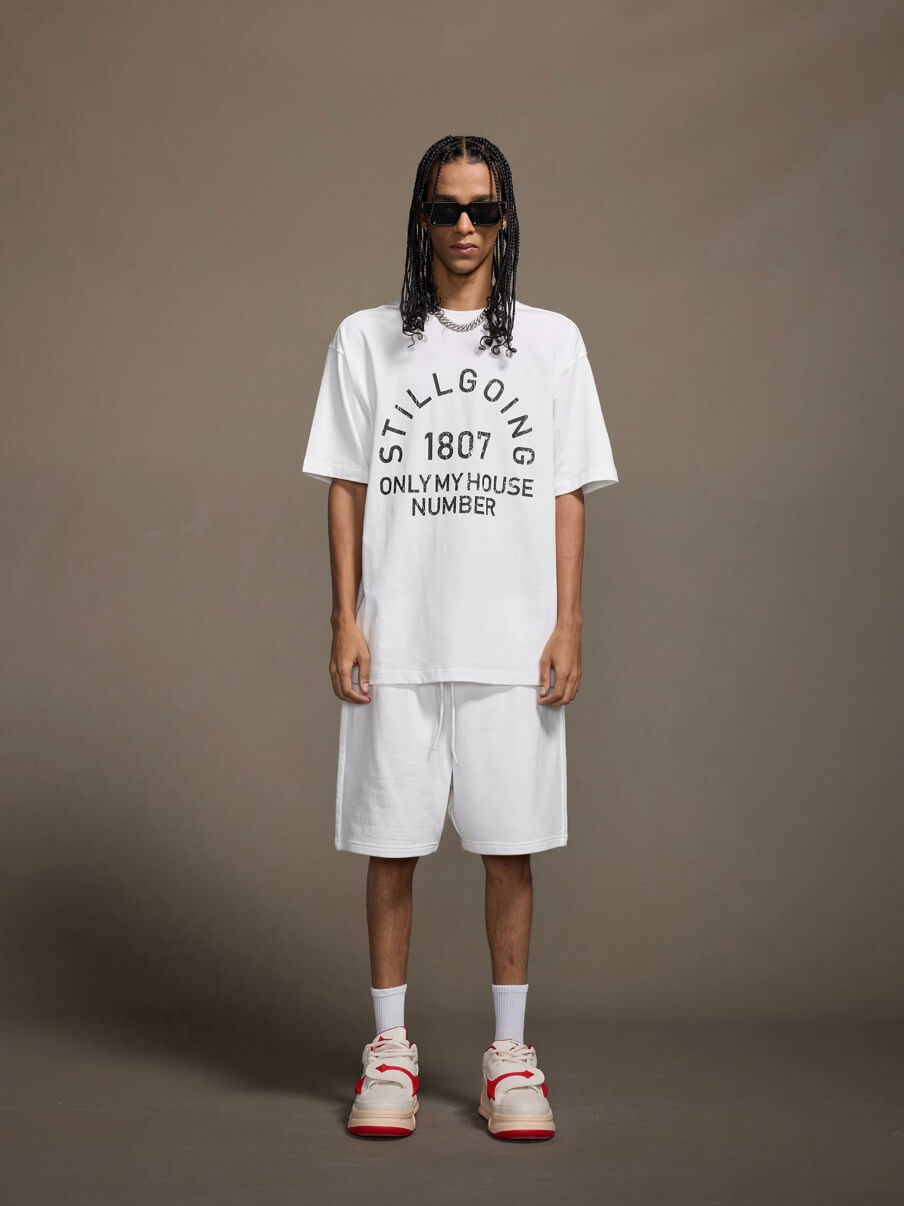 1807 Vintage Still Going Logo Print Short Sleeve Tee