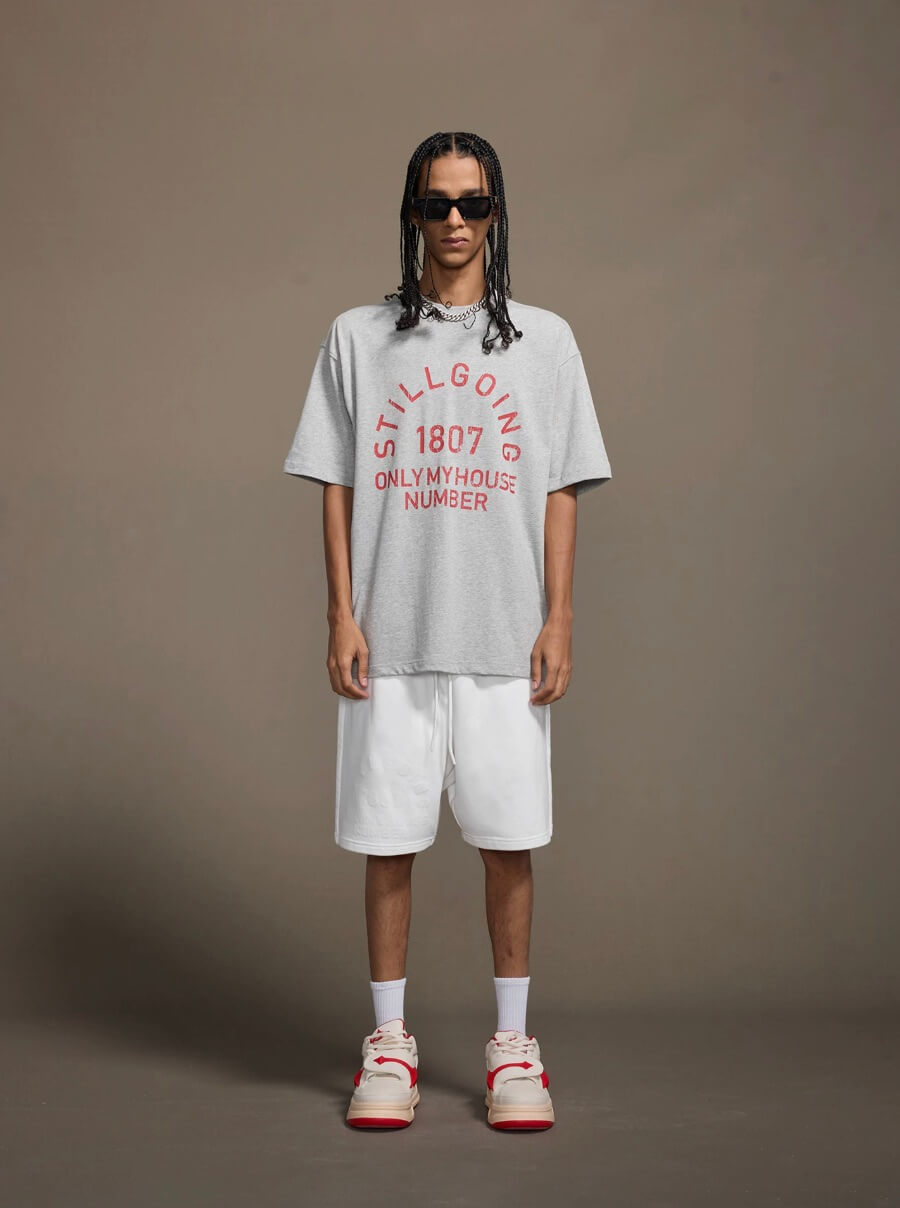 1807 Vintage Still Going Logo Print Short Sleeve Tee