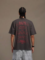 1807 Floral Message Logo 3D Print Distressed Short Sleeve Tee