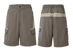 F2CE Color Block Patchwork Pocket Utility Shorts
