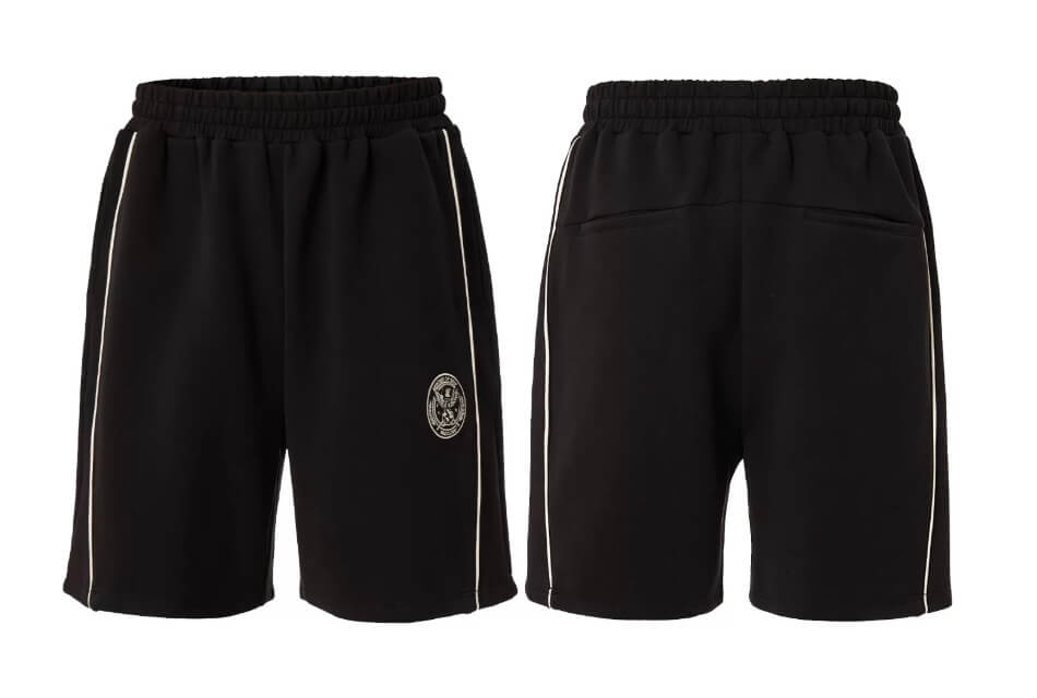 F2CE Badge Embroidered Side Stripe Sweat Shorts