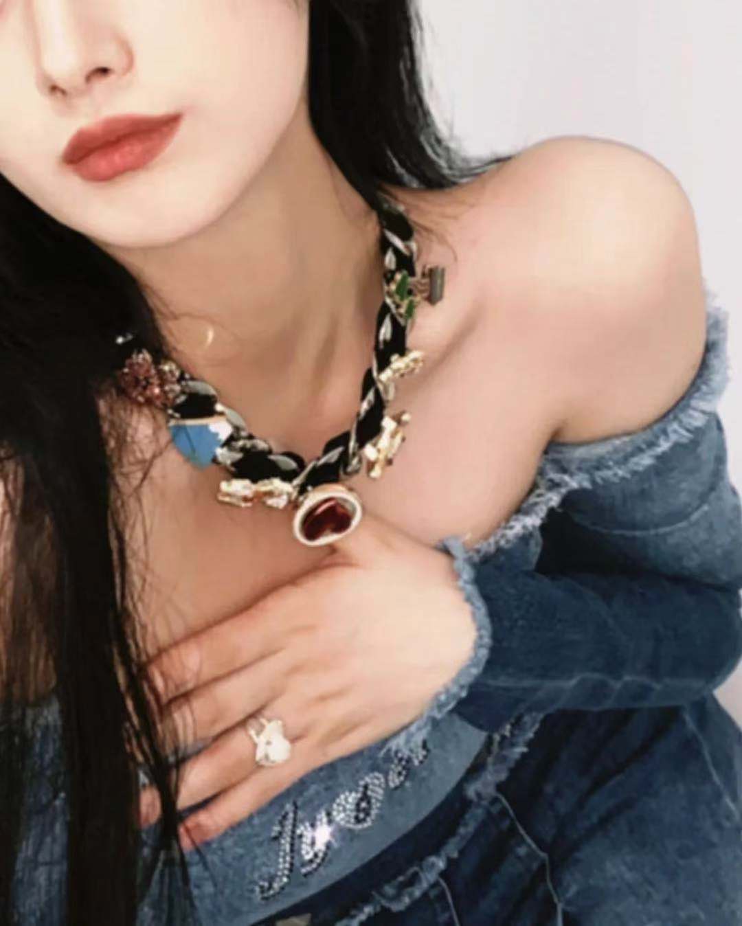 NboStore × Supplier Pearl Love Rotatable Necklace
