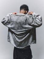 ANTIDOTE Gradient Washed Dye Long Sleeve Denim Shirt