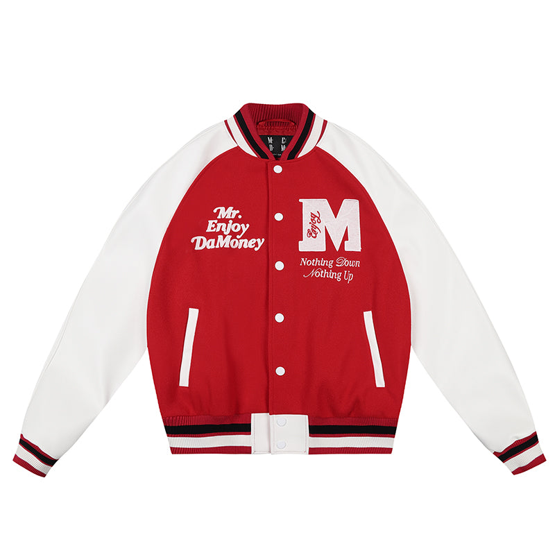 MEDM Font Typography Varsity Jacket
