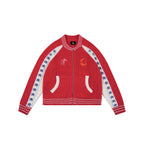 S45 Color Blocking Star Zip Up Cowichan Cardigan