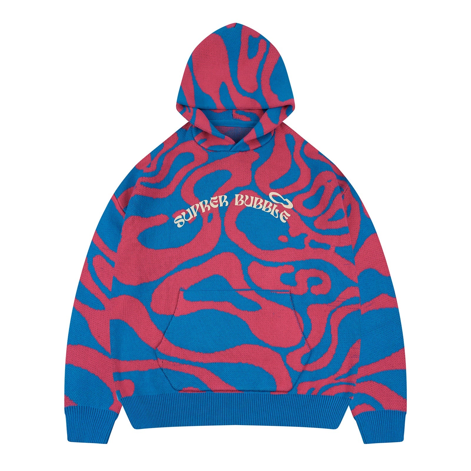 S45 Bubble Circle Camouflage Knit Hoodie