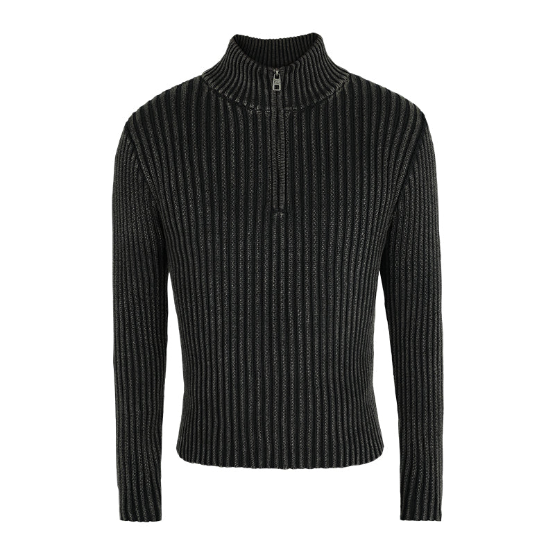 ANTIDOTE High Neck Half Zip Knit Sweater