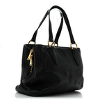 Vitello Daino Caribu Tote Black
