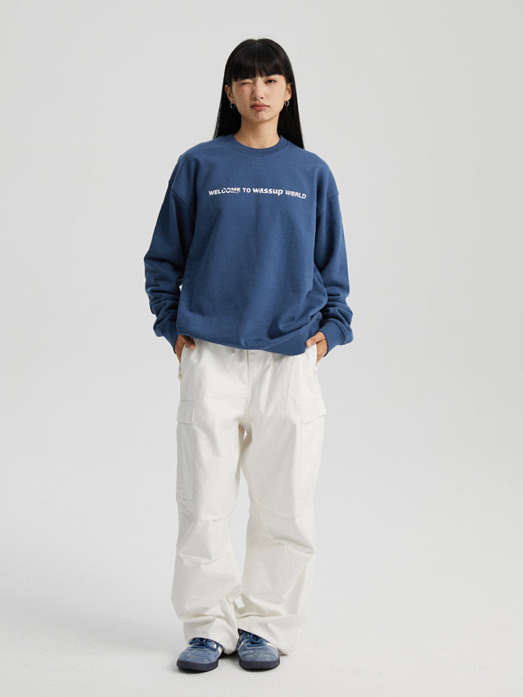 Wassup House Cutting Logo Sweatshirt