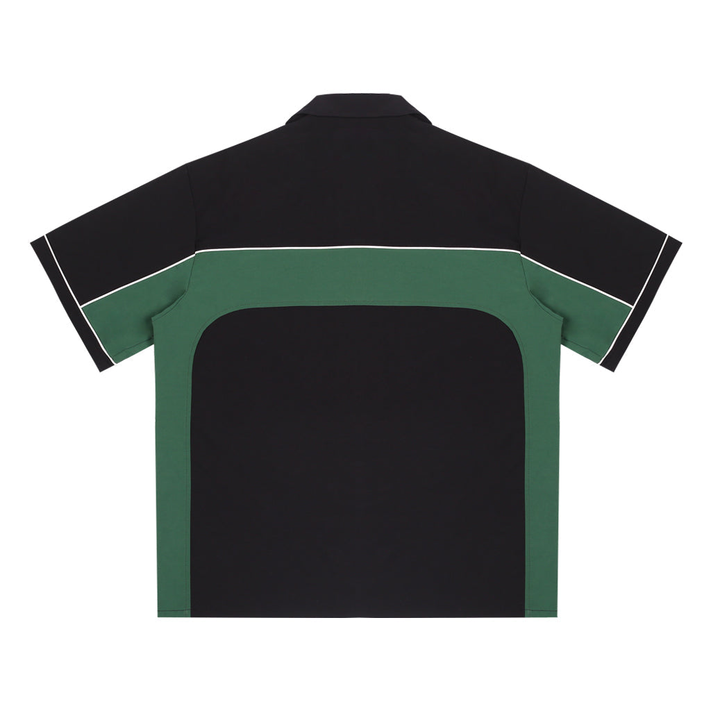 ANTIDOTE Nylon Patchwork Lapel Shirt