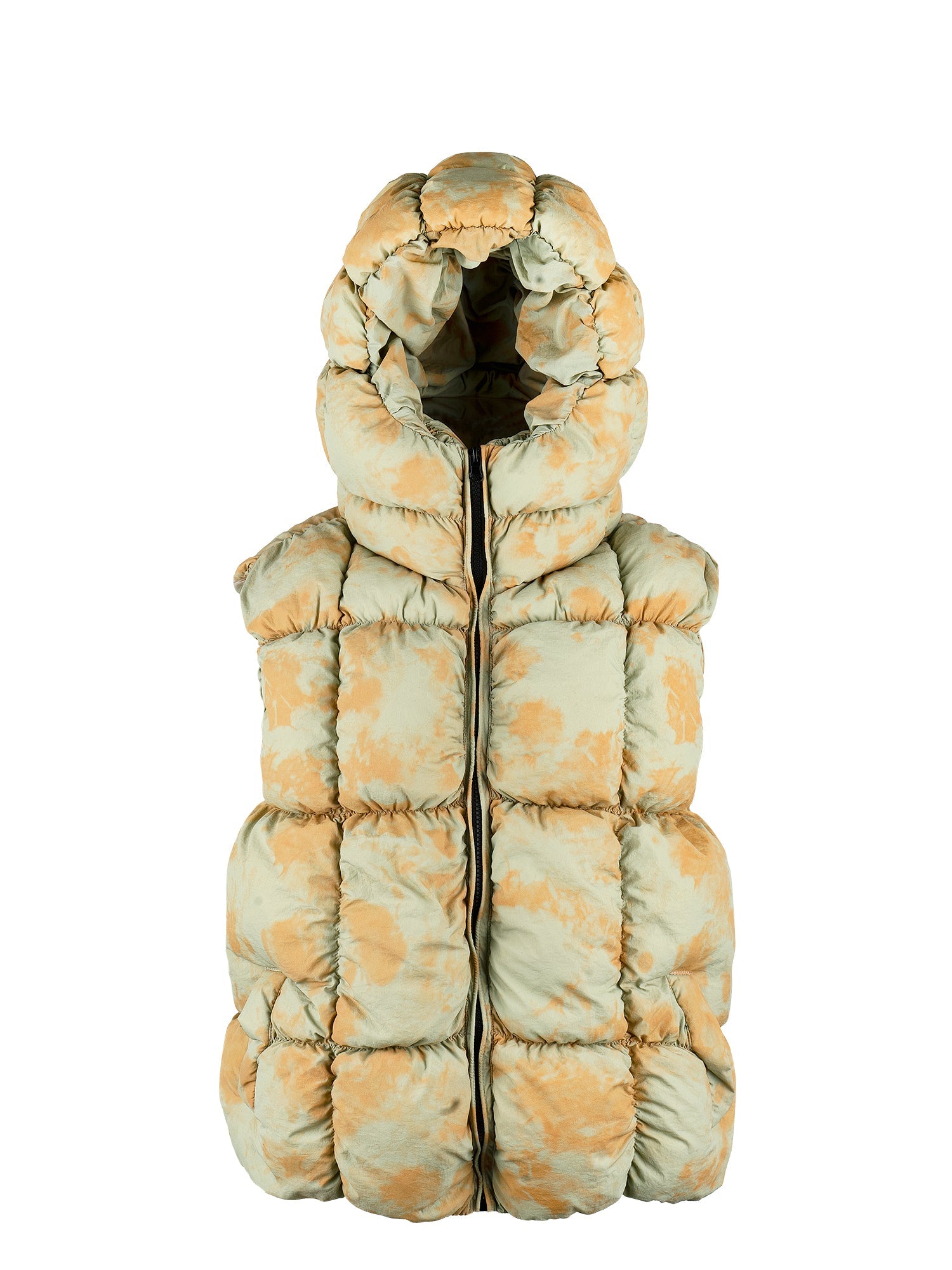 EVILKNIGHT(EK) Tie Dye Digitally Printed Zipper Vest