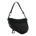 Ultra Matte Calfskin Saddle Bag Black
