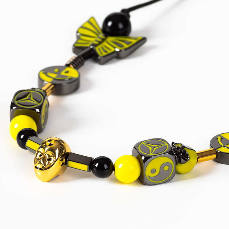 SALUTE *EVAE+ MOB Testing butterfly Smiley Necklace (A$AP Rocky)