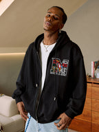 MEDM Big M Plush Wire Frame Zip Up Hoodie