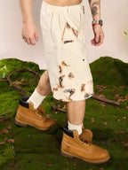 YADcrew Flame Lace Loose Shorts