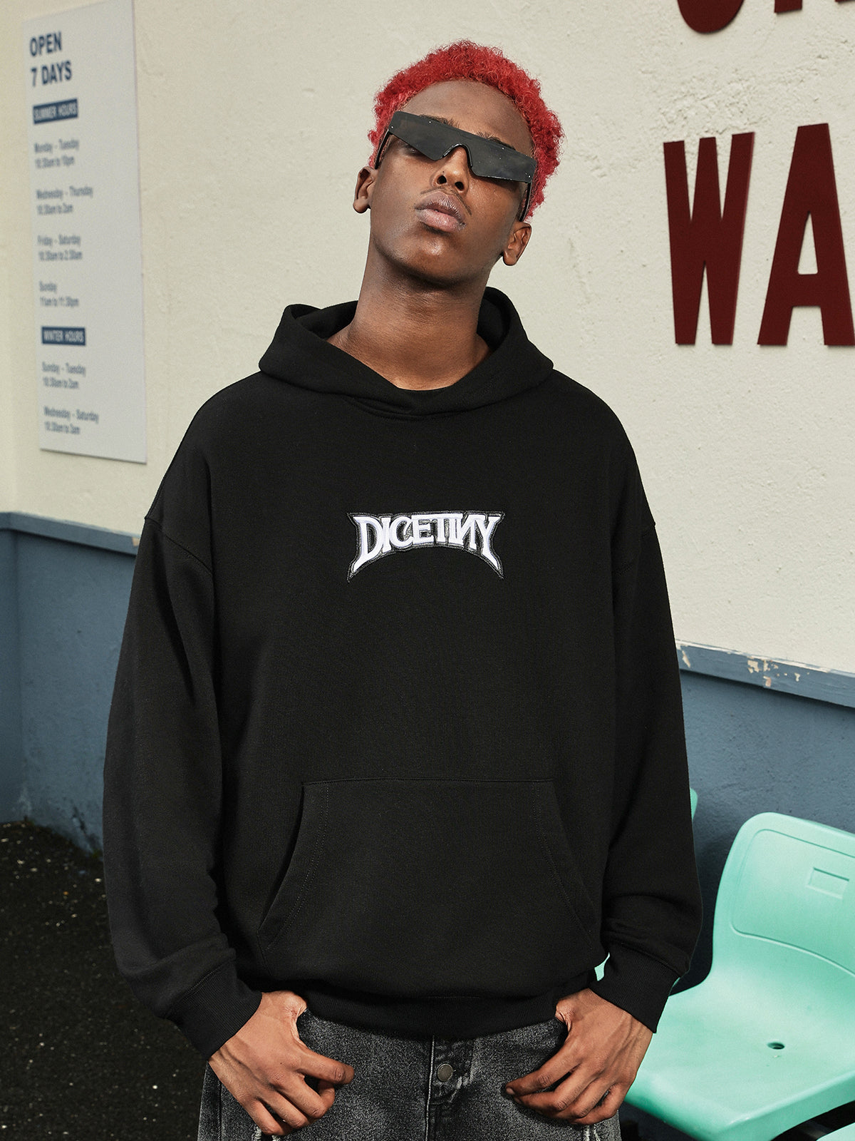 DICETINY 3D Basic Logo Embroidery Hoodie