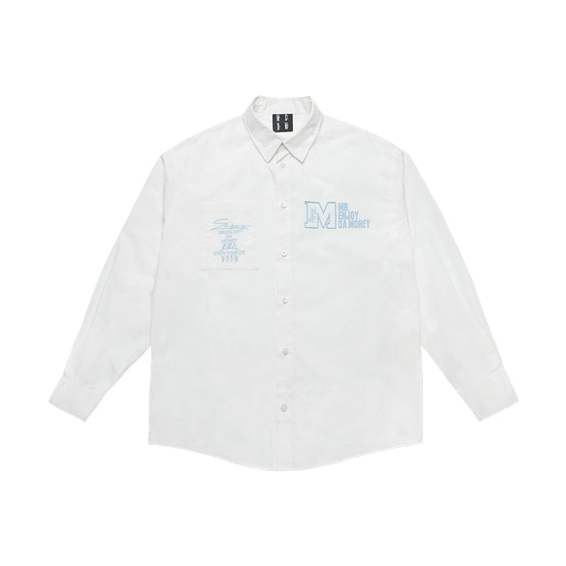 MEDM 3D Embroidery Long Sleeved Shirt