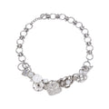 Nbostore Flower Pearl Elements Button Necklace