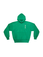 MHARF Green Logo & Glass Cup Flower Pattern Hoodie