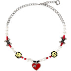 SALUTE x NBO Smiley Face Fake Love Necklace
