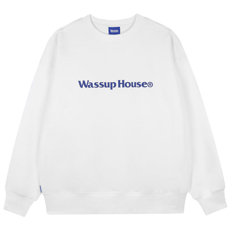 Wassup House Basic Printing Logo Sweatshirt
