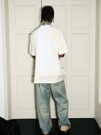 STEEPC Aged Spray Washed Blotch Full Print Tee