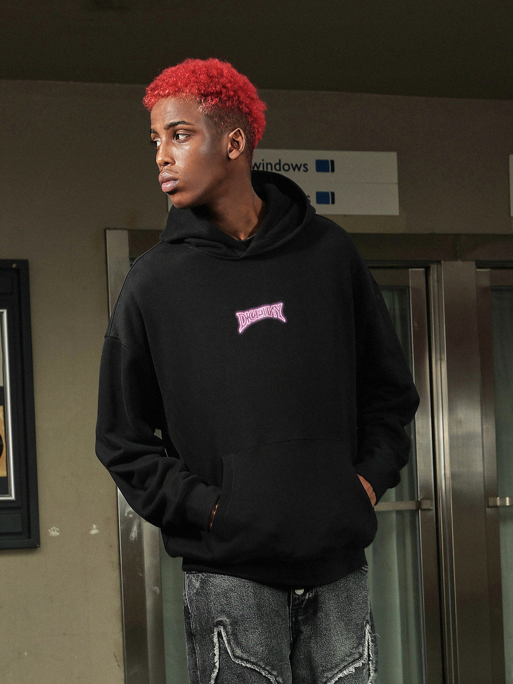 DICETINY Glowing Logo Hoodie