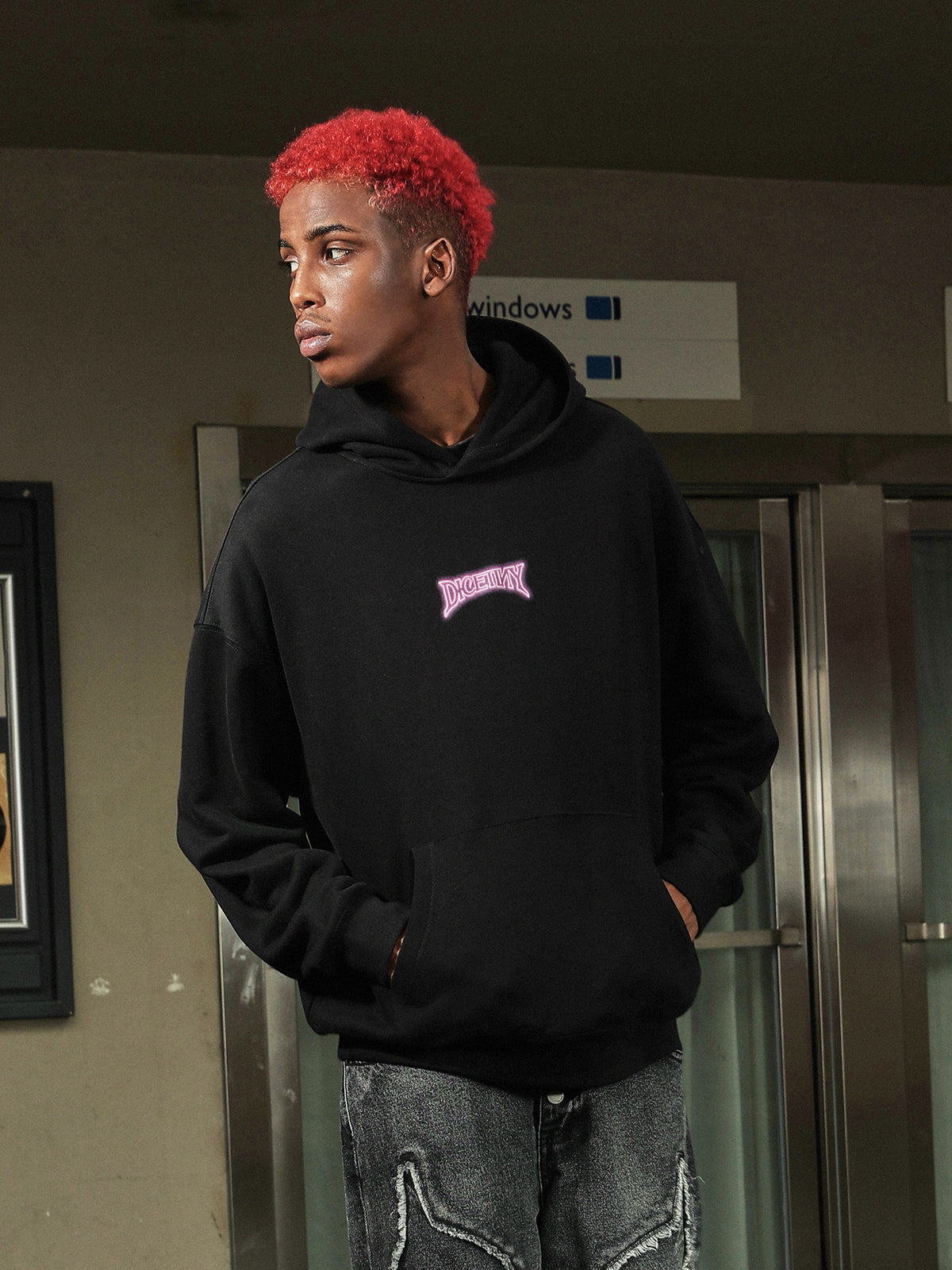 DICETINY Glowing Logo Hoodie