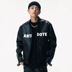 ANTIDOTE LOGO Motorcycle PU Leather Jacket