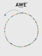 AWE Colored Small Crystal Necklace