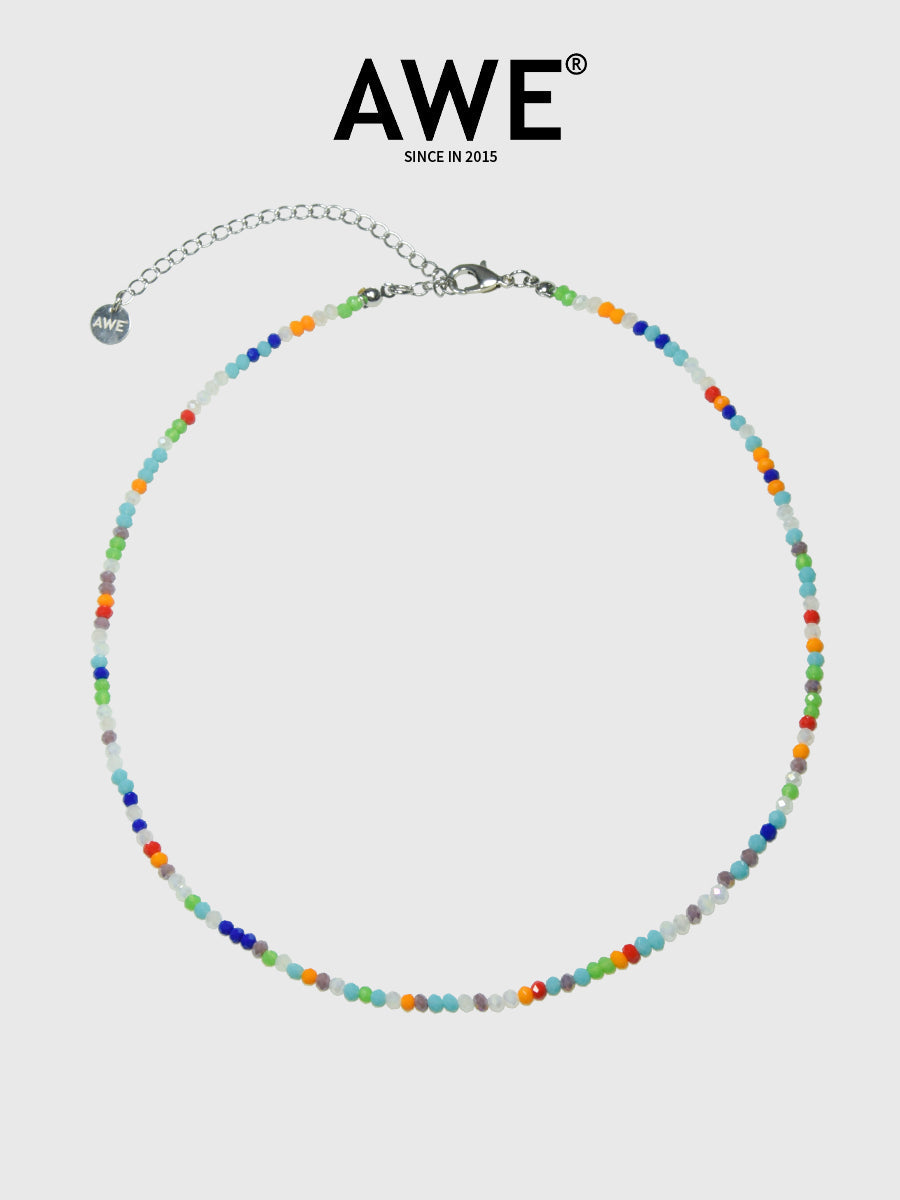 AWE Colored Small Crystal Necklace