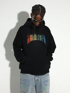 DICETINY Musical Notes Logo Printed Hoodie