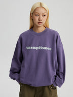Wassup House Basic Printing Logo Sweatshirt