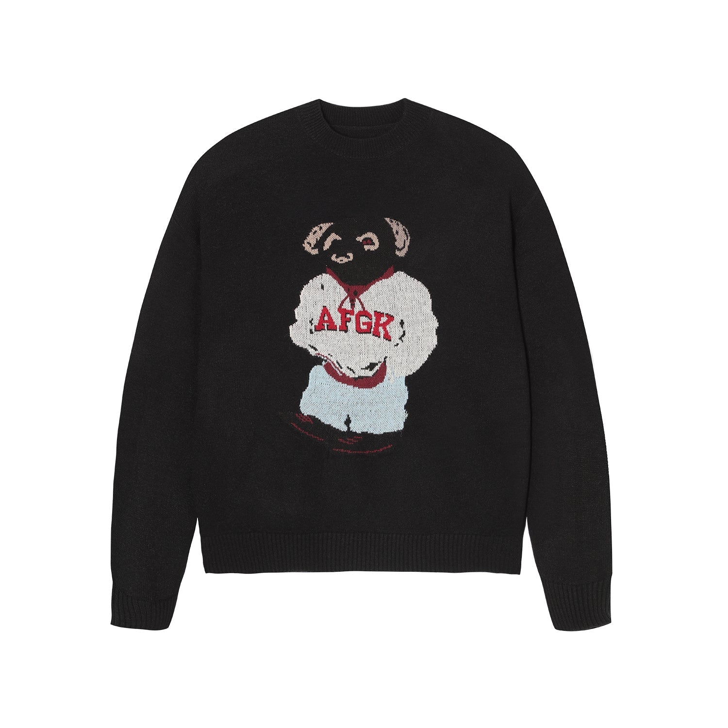 AFGK Bear Jacquard Knit Sweater