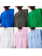 MEDM Letter Embossing Five Point Tee