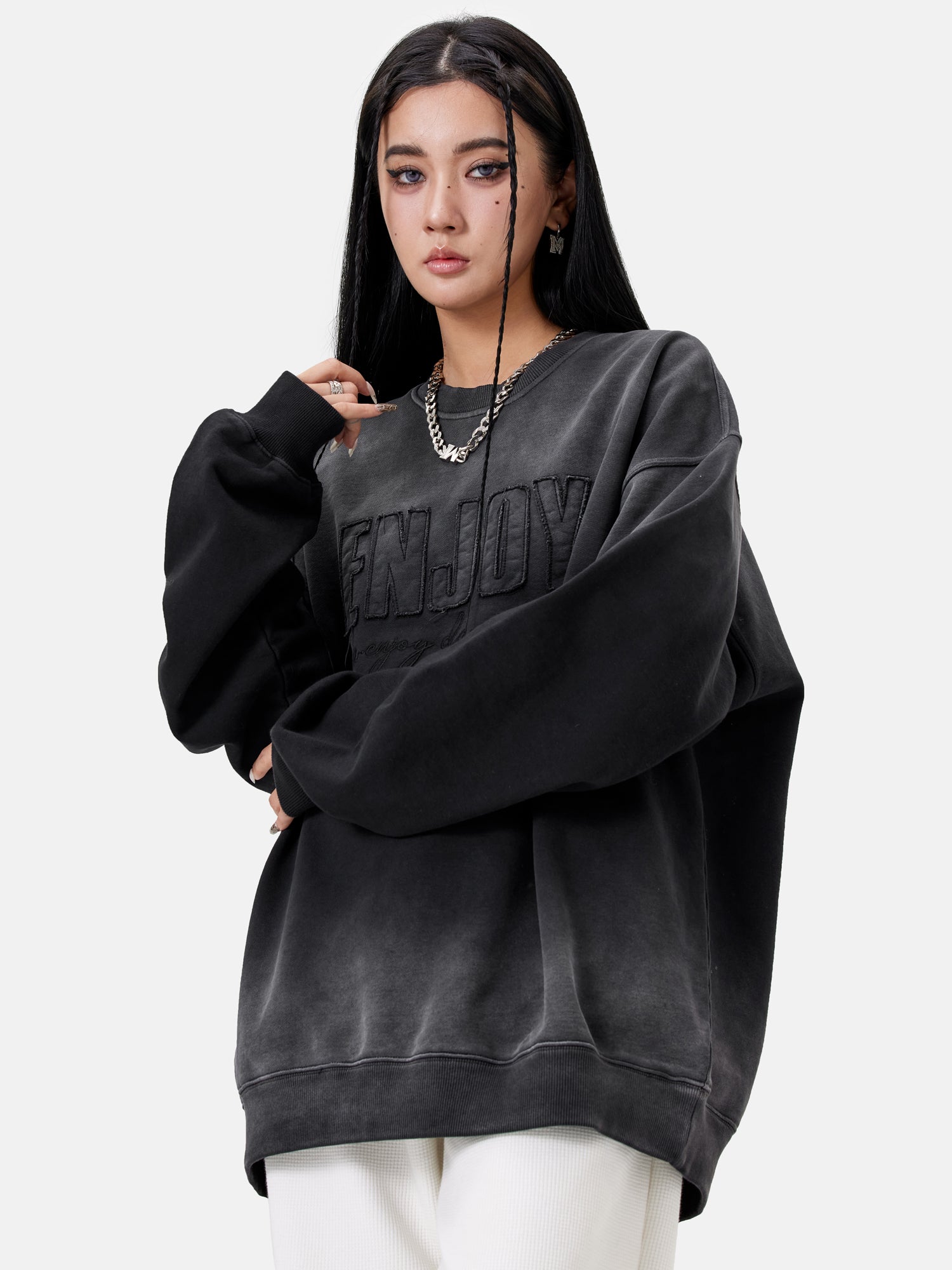 MEDM Gradient Embroidery Sweatshirts