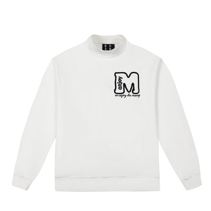 MEDM Logo Half High Neck Sweatshirt